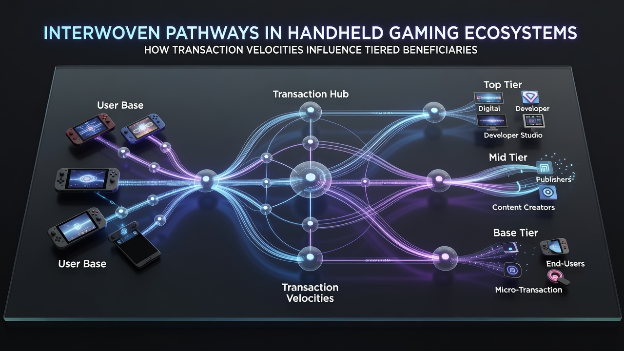 Flowchart depicting how payment speeds connect reel cycles to card progressions and sports event rewards in portable gaming