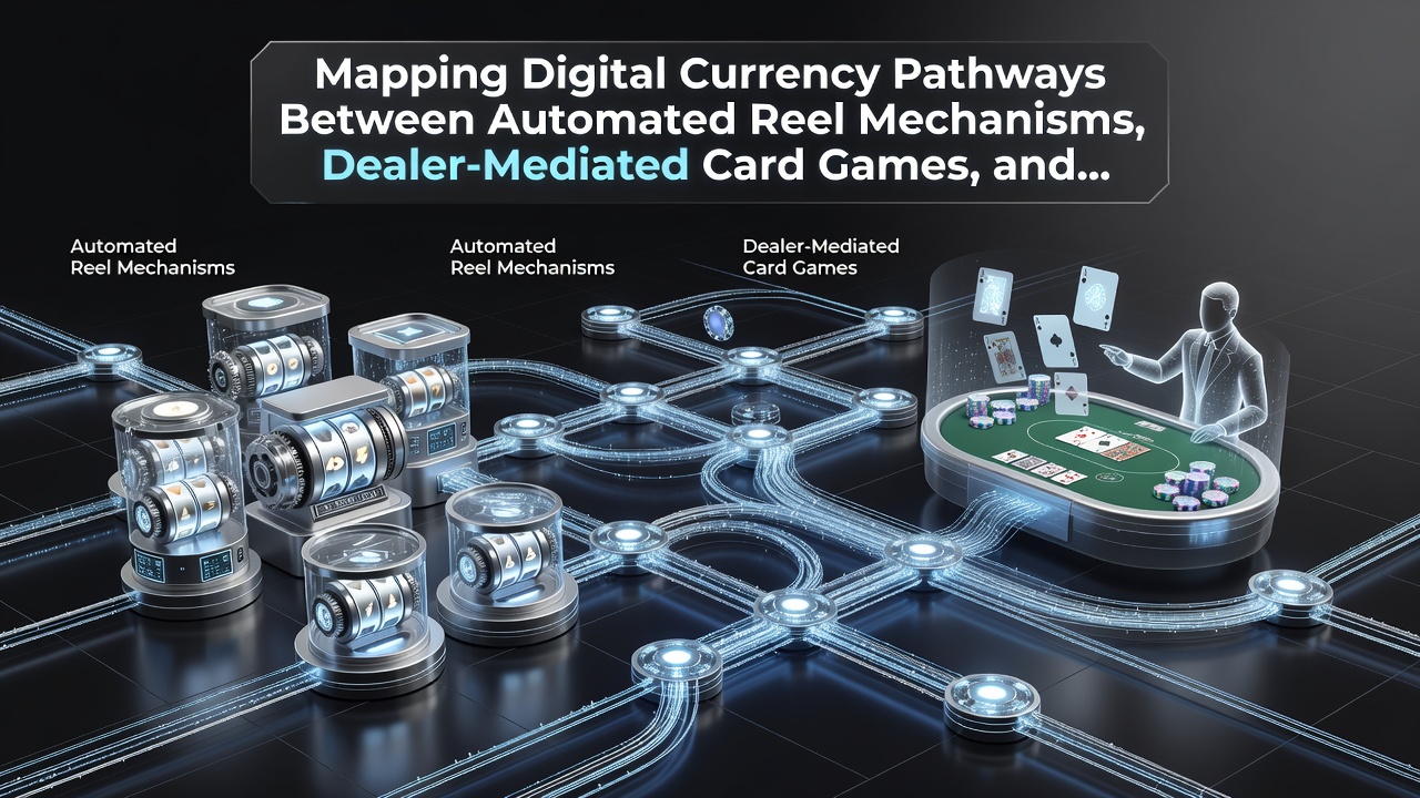 Smartphone screen showing integrated reward pathways for slots, live dealer card games, and sports prediction markets